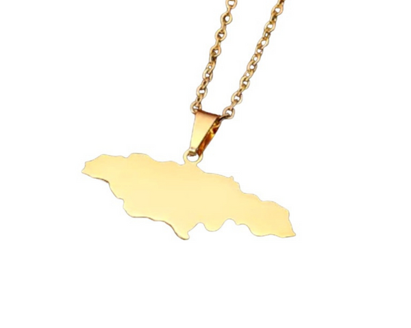 Ja map pedant necklace