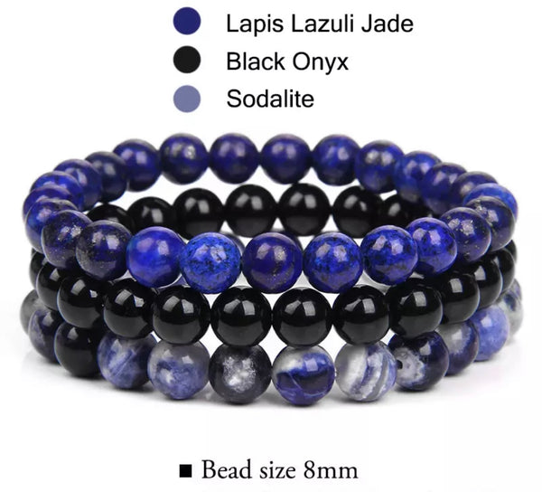 Beaded Bangles Blue