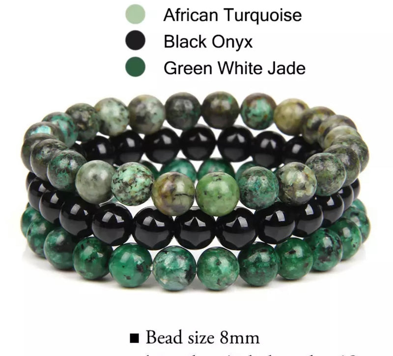 Beaded Bangles Green